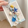 Conch Ocean Series Keychain Multi-Charm Bag Charm High-End Starfish Key Ring  Vacation