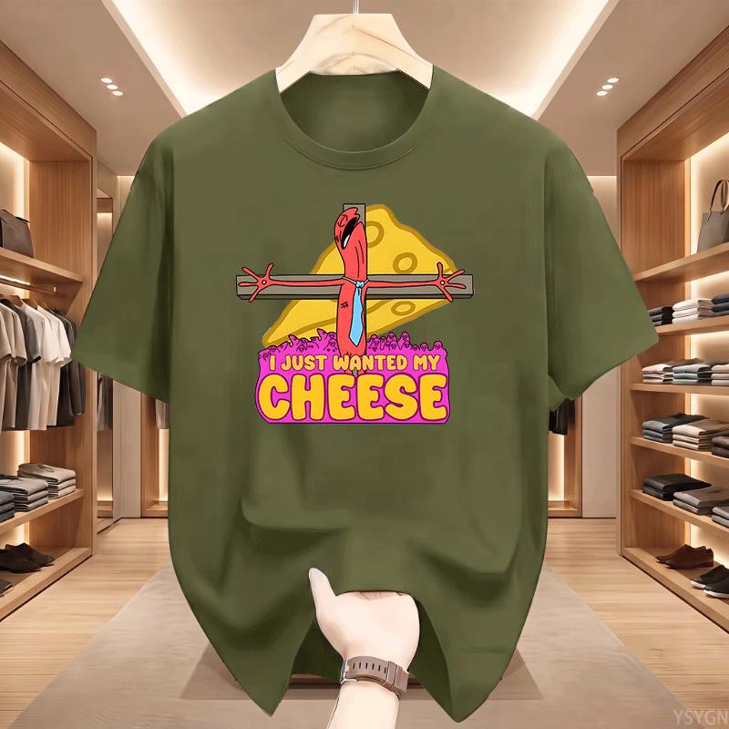 I Just Wanted My Eese Tshirts Funny Graph Printed Tshirt Short Sve Loose Tees Unisex Streetwear Comfortable 2026 New Model Shor