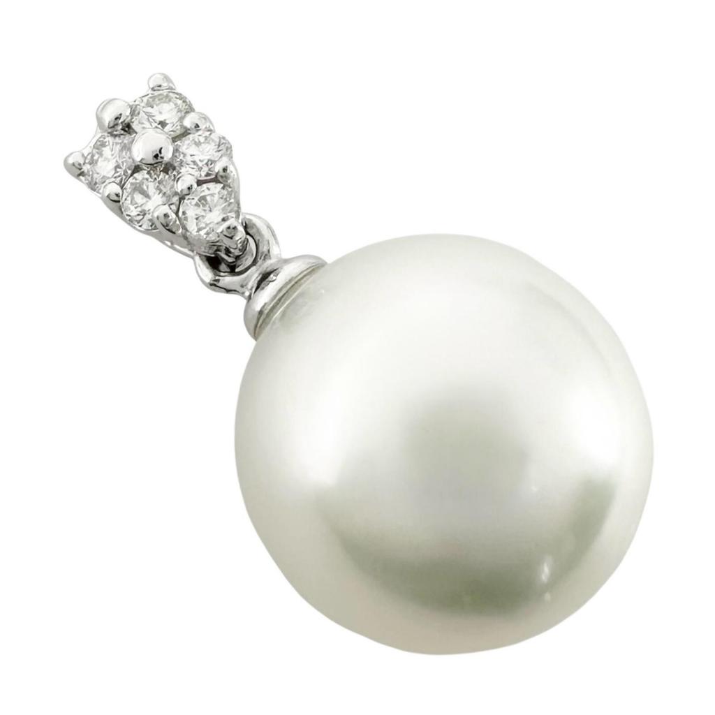 Pendant top Silver Women Pearl used