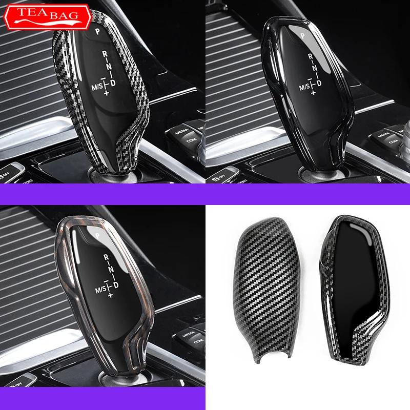 Car Styling automatic speed gear shift knob head Covers Stickers For BMW 5 7 series G30 G38 G11 G12 X3 G01 Car Modification