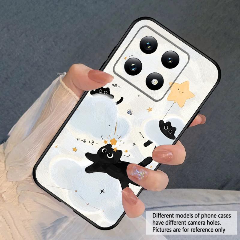 Мультяшный Лунный Кот Для Xiaomi Poco X7 M7 Pro 5G M5 X4Pro M4 M6 4G C65 C75 F6 F5 X6 X5 X7 X5 F7 Ultra M5S M4Pro 5G мягкий чехол для телефона