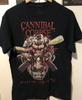 Cannibal Corpse ледоруб лоботомия тур 2015 выцветшая футболка с коротким рукавом унисекс S-5X Унисекс футболка