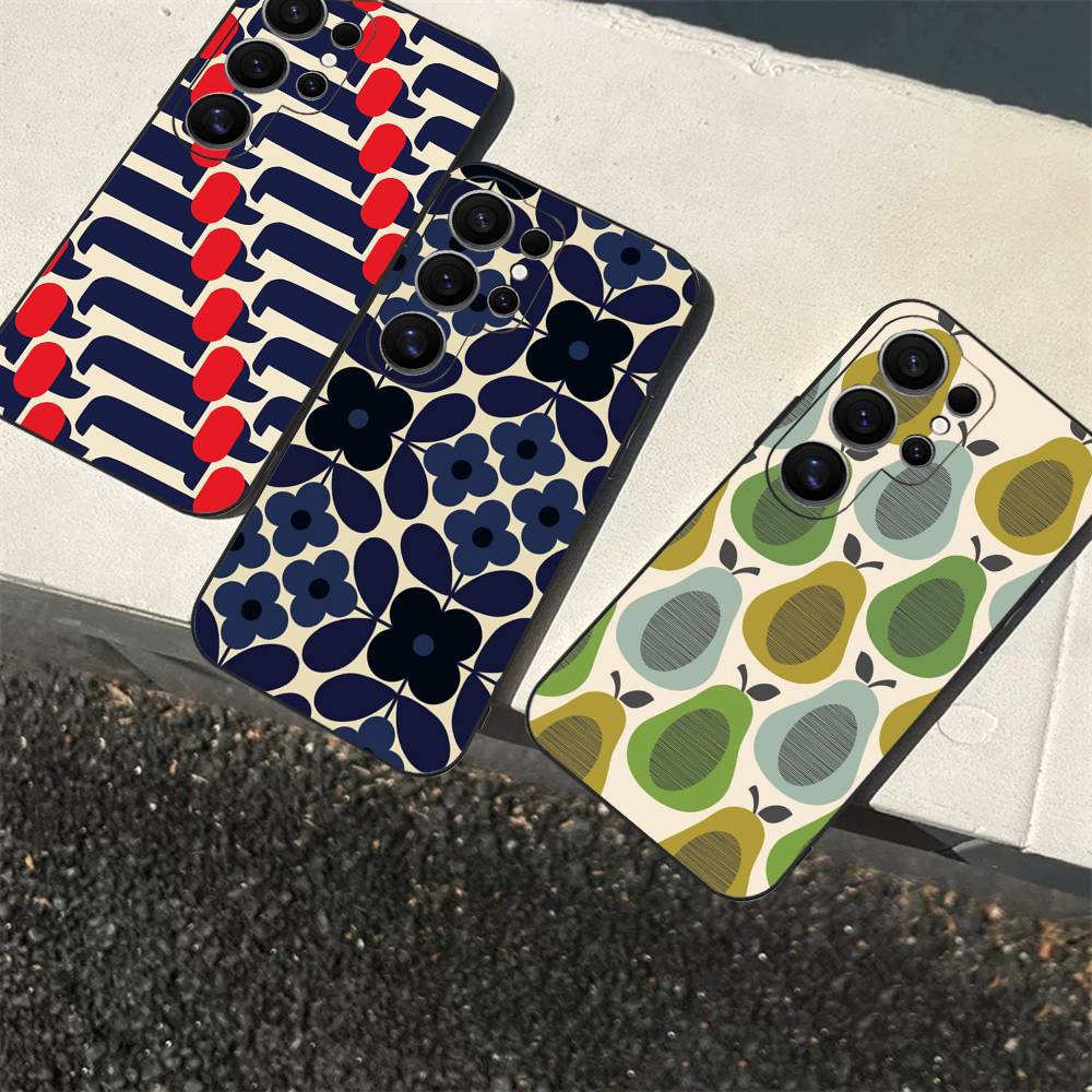 Multi Stem Orla Kiely Phone Case For Samsung S 24 Fe 25 Ultra Plus 20 Lite 21 30 22 23 24 22 Ultra 5G Fundas