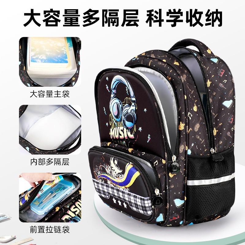 Kids School Backpack Elementary Students - Lightweight Ergonomic Design With Cartoon Prints Large Capacity Spine Support