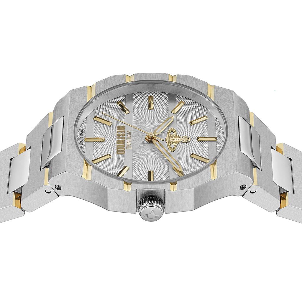 VIVIENNE WESTWOOD Женские часы-браслет Bank Uni - Серия Quartz Analog, светло-серый циферблат, 37 мм