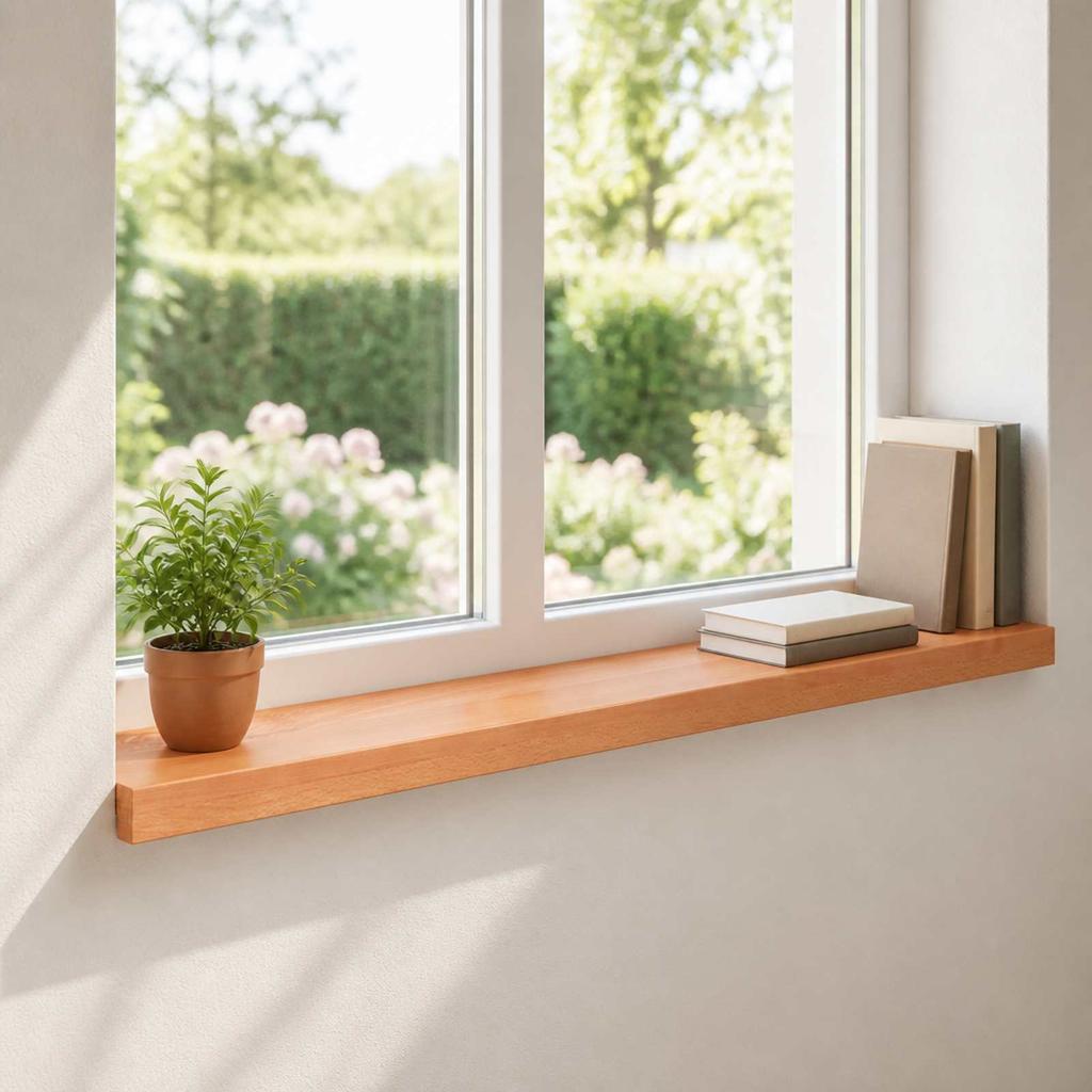 Window Sills 2 pcs. Lacquered 90 x 20 x 2 cm Solid Wood Beech