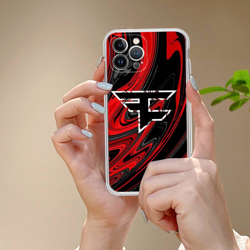 Game FaZe Clan For IPhone 11 12 13 14 15 16 17 Pro Max Plus 13 Mini Silicone Soft Transparent Back