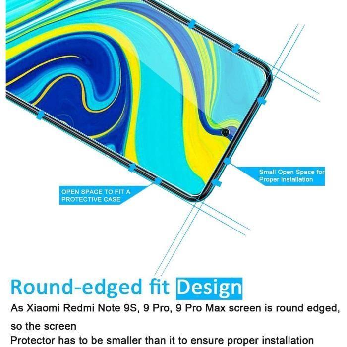 Film de protection - E.F.CONNECTION - pour Redmi Note 9 Pro - Verre trempé - Anti rayure - Haute résistance