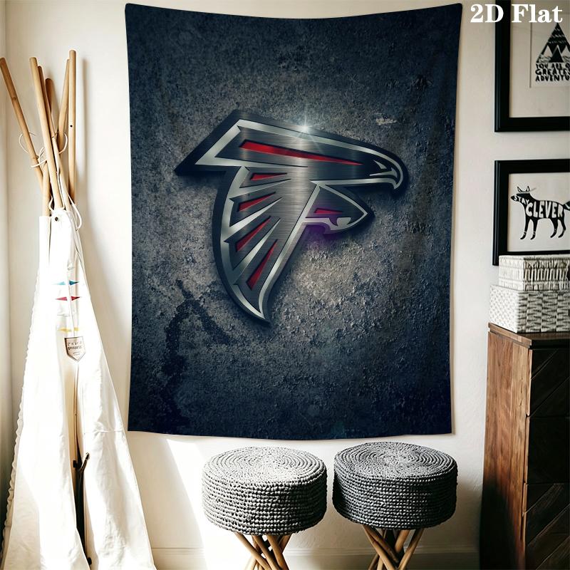 Atlanta Falcons Wall Tapestry Aesthetic Wall Hanging Printed Fabric Blanket Decorative Tapestries for Bedroom Living Room Home Decor