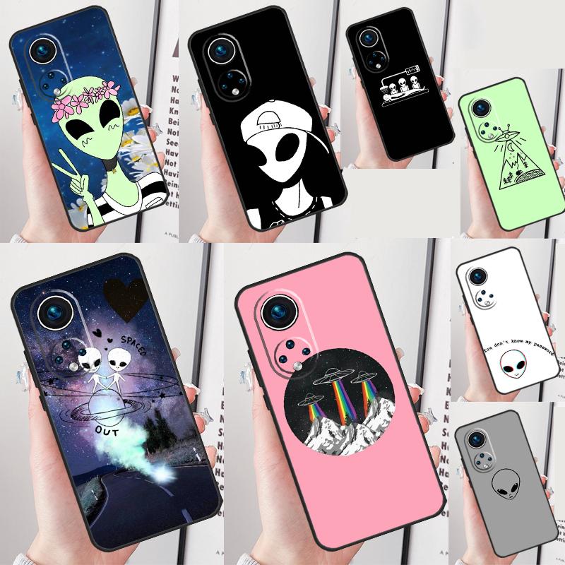 Aesthetic Alien Case For Honor Magic 7 5 6 Pro Honor 200 Pro X9b X9a X8b X8a X8 X9 X9c 50 70 90 Lite Cover