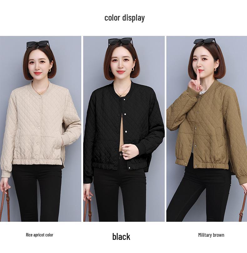 Женская клетчатая бейсбольная куртка с длинным рукавом, Весна/Осень 2024, Мода в европейском стиле.