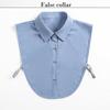 Ruffled Edge Pointed Collar Fake Collar For Women's Autumn & Winter Shirts Standing Collar Professional Collar Style Fur Collar