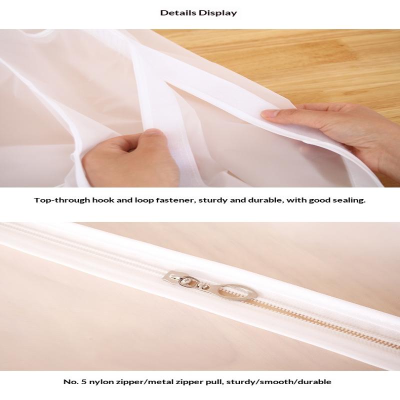 Пылезащитный чехол для одежды большой вместимости, подвесной чехол для хранения одежды, платья, костюма, пальто, с утолщением