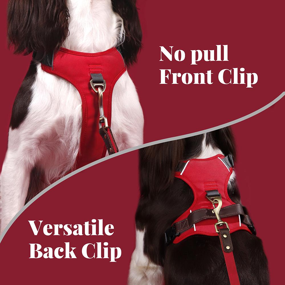 Durable Dog Harness Breathable Nylon Pet Dog Harnesses Vest with Control Handle Adjustable for Medium Large Dogs No Pull Vests