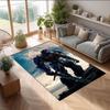 Transformers Printed Crystal Velvet Area Rug, Soft Anti-Slip Water Absorbent Floor Mat for Living Room Bedroom