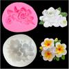 Gardenia Flower Silicone Mold for Baking Cake Decoration Tools 3D Fondant Chocolate Molds Soap Candy Pastry Tools