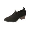 Women's Shoes 2024 Hot Sale Slip On Women's High Heels Fashion Plus Size Solid Office and Career Sexy Pointed Toe Heels Women
