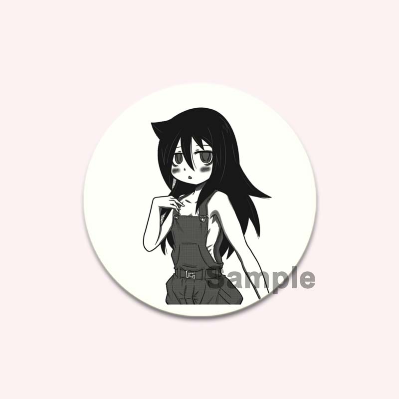 32/44/58MM Аниме Tomoko Kuroki Watamote Pins Милый мультяшный значок ручной работы Броши для нагрудника для рюкзака Одежда Подарки Аксессуар