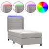 Maison Exclusive - Sommier à lattes de lit matelas LED Gris clair 80x200cm Tissu