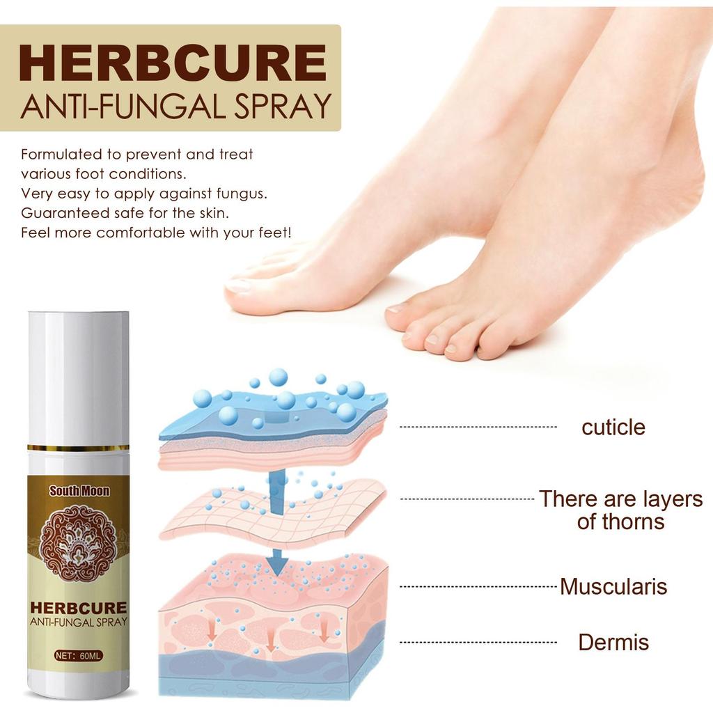South Moon Herbal Foot Mist Foot Skin Moisturizer Hydration Anti-Cracking Skin Mild Conditioner