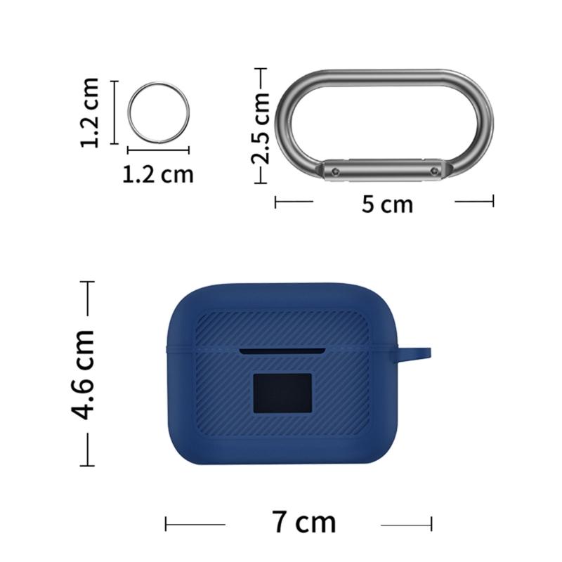Compatible for TOZO T20 Shockproof Headphone Sleeve Impact-resistant Housing Anti-dust Washable Silicone Cover Soft Case