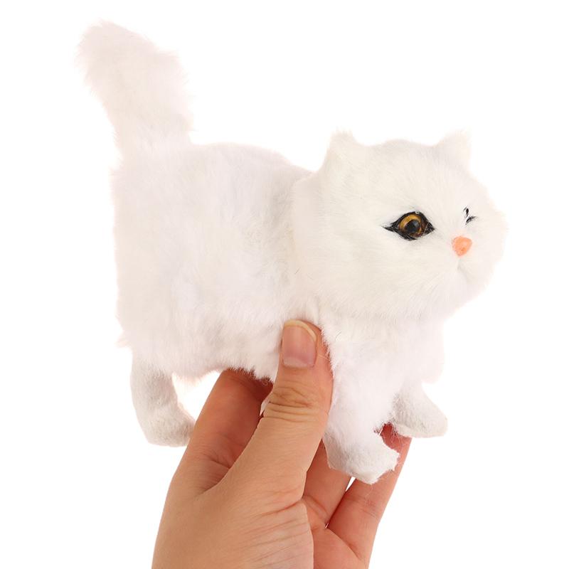 1Pc Soft Stuffed Kitten Model Simulation Cat Plush Toys Fake Cat Realist Animals For Kids Girls Birthday Valentine'S Day Gift
