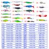 Lure bait set24Minnow Rock Wave Sequin Soft Bait Pencil Micro Lure Fishing Tackle Essential for Fishing