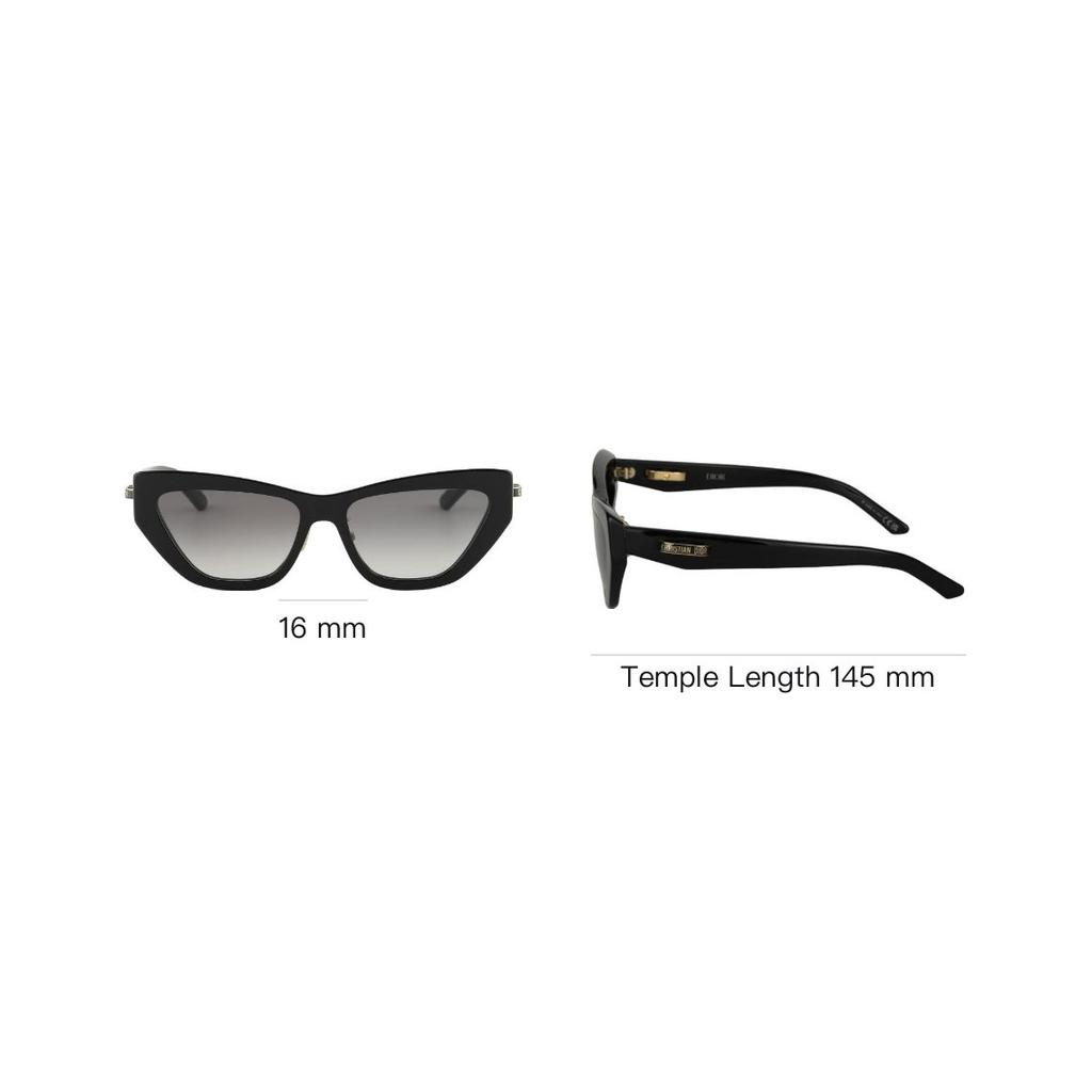 Dior Unique Leg Marking Frame With Metal Irregular Shape Sunglasses Unisex sunglasses Black CDIOR-B6F-10A1