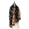 2024 Autumn/Winter New Imitation Cashmere Exterior Warm Office Versatile Extended Thick Scarf Air Conditioning Room Shawl for Women