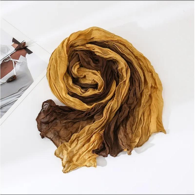 Large Size Printed Gradient Sunscreen Scarf Shawl Beach Towel