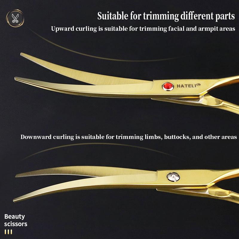7.0 inch Professional Pet Grooming Scissors Fishbone Teeth Straight/Curved Thinning Scissor for Dogs Pet Groomer Tools Products