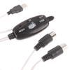 Usb In-Out Midi Interface Cable Converter To Pc Music Keyboard Adapter Cord
