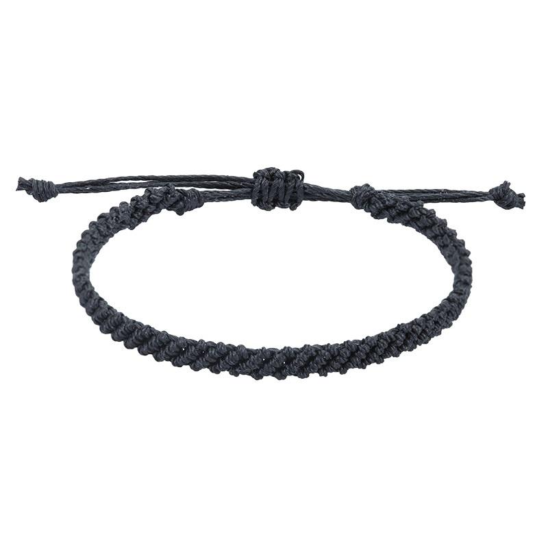 Браслет ручной работы из вощеной нити, водонепроницаемые плетеные браслеты для женщин и мужчин, богемные браслеты-скрутки, браслеты дружбы