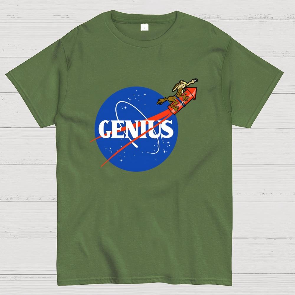 Space Genius Cotton Casual Cool Loose T-Shirt