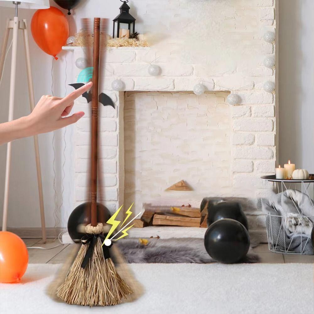 Electric Rotating Witch Broom Moving Broomstick Wizard Flying Broom Costume Props