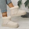 Мода Новые Модные Элегантные Женские Зимние Ботинки Плоские Износостойкие Мягкие Студенческие Плюс Бархат Теплые Ботильоны Женские Меховые Ботинки