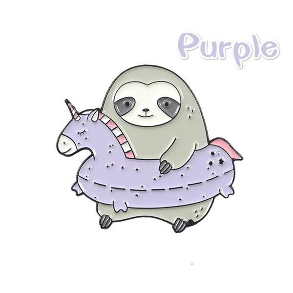 Очаровательный мультяшный эмалевый пин-значок с ленивцем мятно-зеленого цвета, идеально подходящий для стильных лацканных аксессуаров