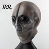 Breathable Alien Head Mask Halloween Grey Mask, Latex Full UFO Cosplay with Big Adult Costume Eyes, Soft Sci Fi Party Prop for Adults, Trick or Treat