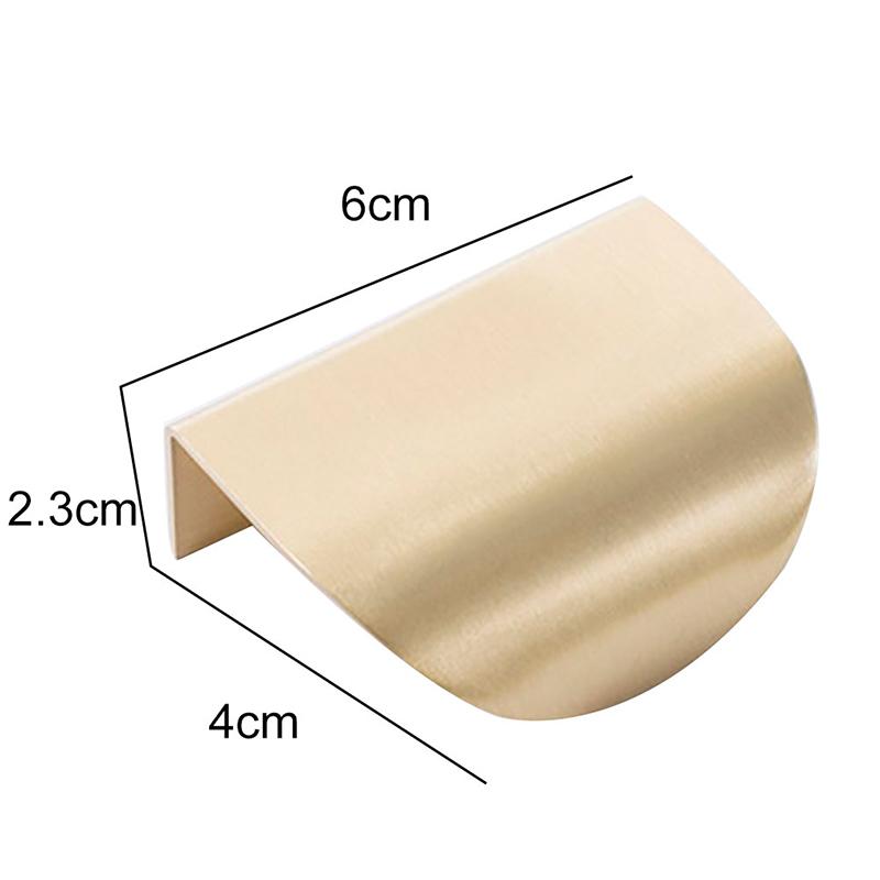 Шкаф золота формы листьев латунный вытягивает ручки тяги ящика ручек мебели медные