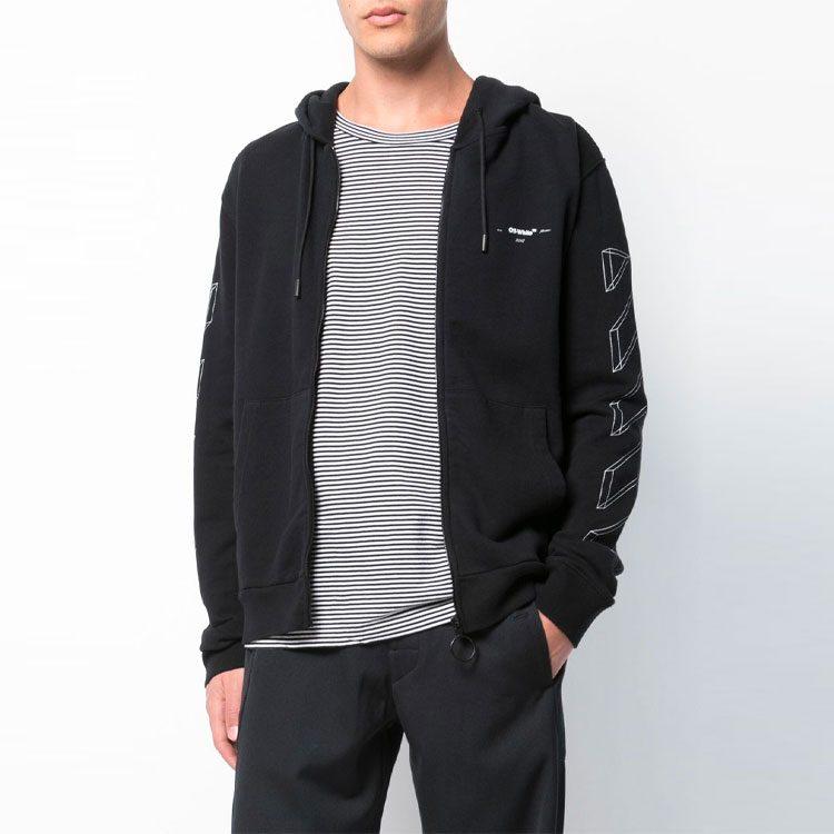 Свитшот OFF WHITE Мужской Черный OMBB033E181920021001
