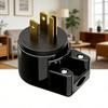 Полностью вращающаяся на 360 градусов вилка NEMA 5 15P, 15A 125V, ETL, для гибкого позиционирования с силовыми кабелями 18/16/14AWG
