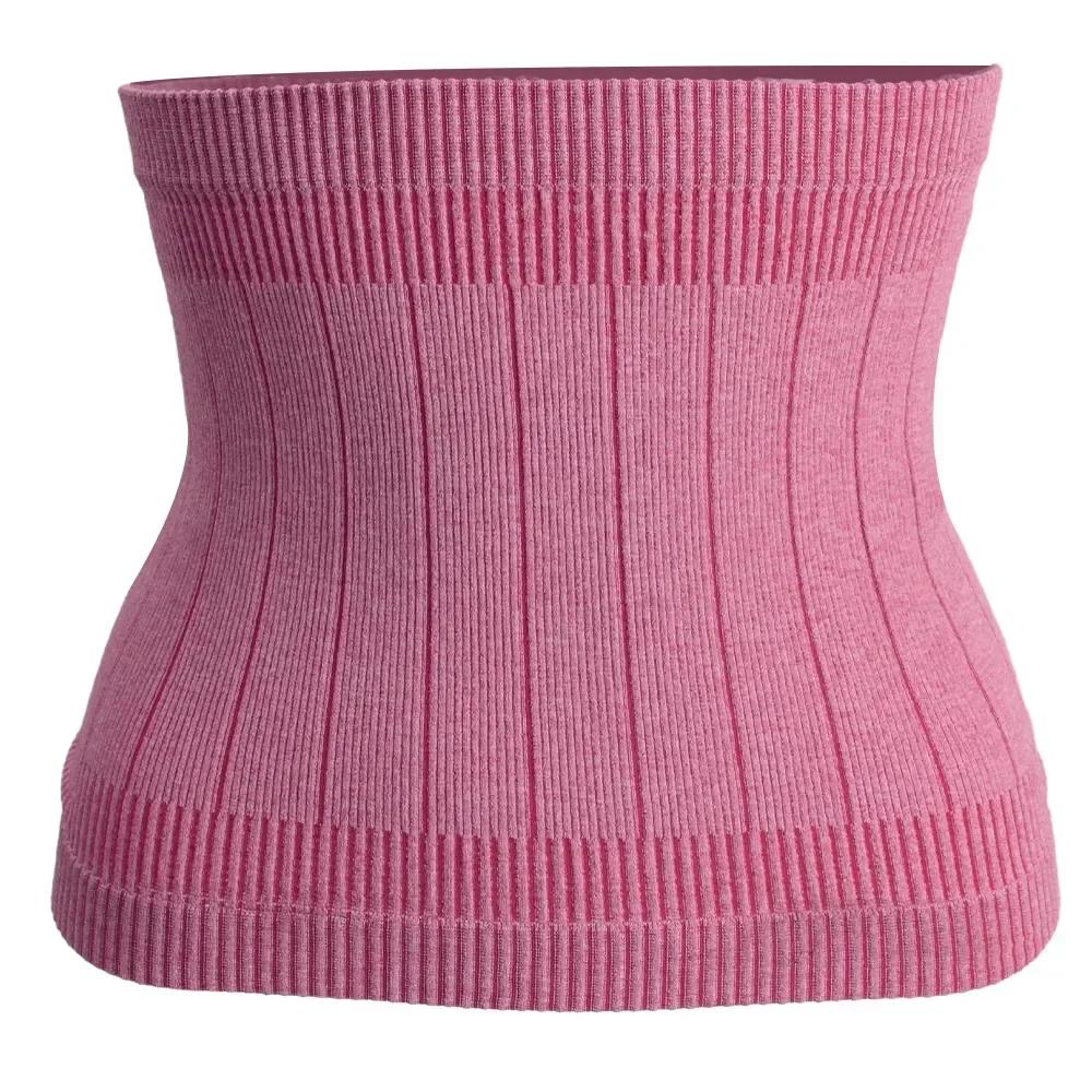 Female Elastic Lower Back Abdomen Waist Warm Band Adhesive Kidney Kidney Protector Wrapped Winter Long Waist Support Belt