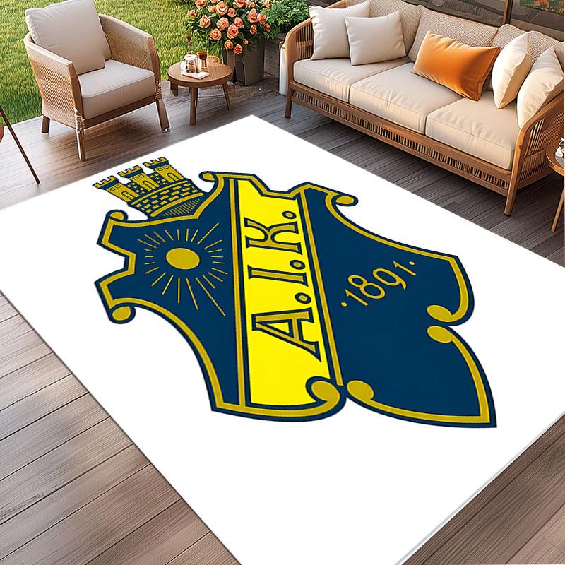 AIK Fotboll Print Rug, Washable Floor Carpet, For Entryway Dorm Laundry Room Office Study, Home Decor Birthday Christmas Gift
