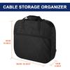 20 Inch Jumper Cable Bag, Heavy Duty Water Resistant Tools Cable Bag, Cable Cords Hoses Storage & Organizer With Exterior Pocket For Jumper Cable,EV