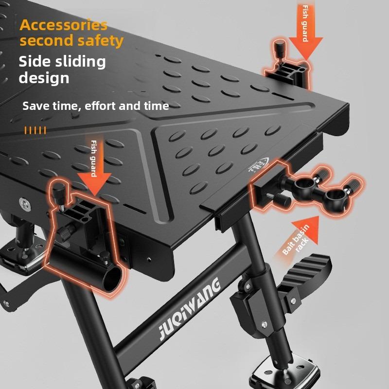 2025 Новая Ультралегкая Телескопическая Складная Многофункциональная Утолщенная Платформа для Рыбалки из Алюминиевого Сплава Маленькая Подставка для Рыбалки