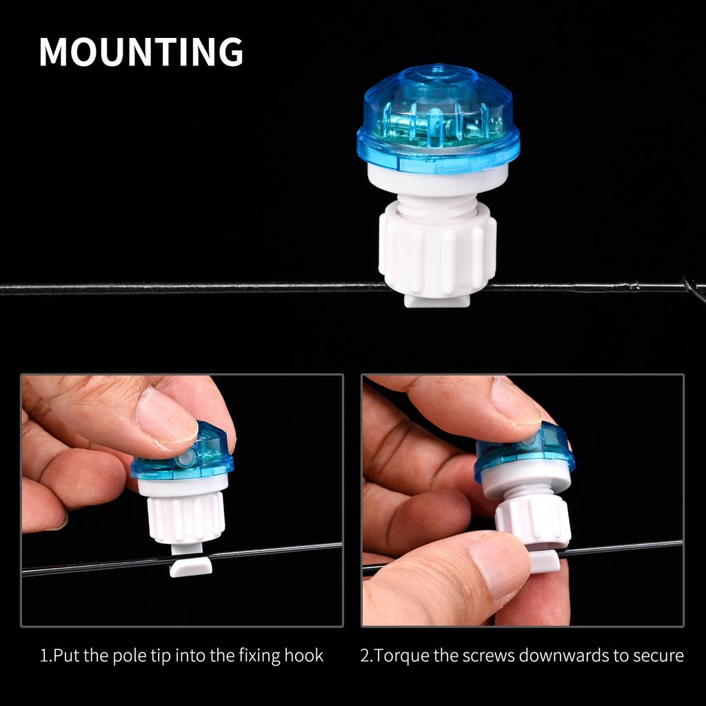 Сигнальная лампа поклевки на удочку, ночная оснастка для удочки, датчик поклевки, электронный индикатор поклевки, светодиодная лампа для удочки