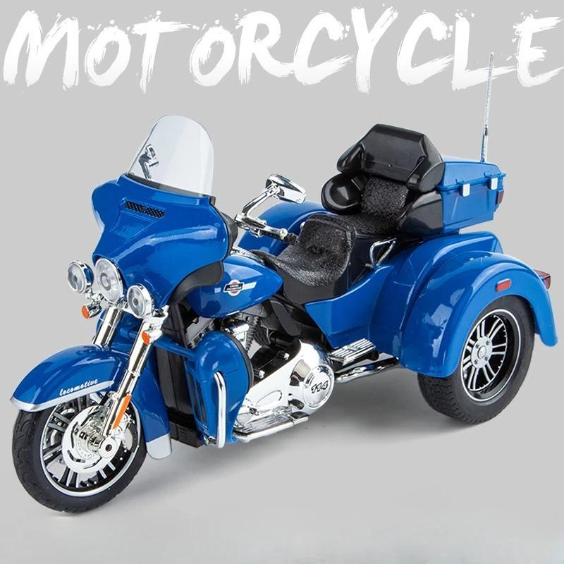 Моделирование 1/9 сплава Harley Davidson Tricycle Модель мотоцикла Украшение