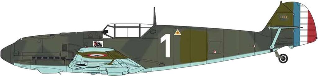 Airfix German Fighter Messerschmitt Plastic Model 1/48 Bf109E-3/E-4 X-5120C
