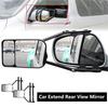 Towing Mirrors Adjustable RV Mirror Extensions Wide-angle View Towing Accessories 360 Degree Rotation For Trailers RVs Trucks
