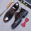 Brand Mens Formal Elegant Italian Footwear Pointed Toe Summer Men Wedding Dress Shoes Genuine Leather Men Patent Leather Shoes